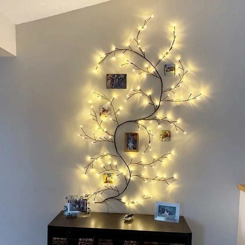 144 - LED Willow Vine Light for Wall Decor - Digwee
