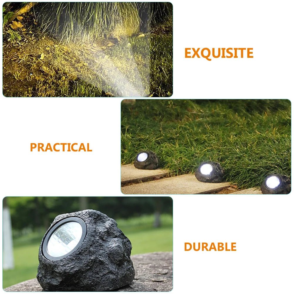2 - Pack Solar Rock Landscape Lights for Outdoors - Digwee