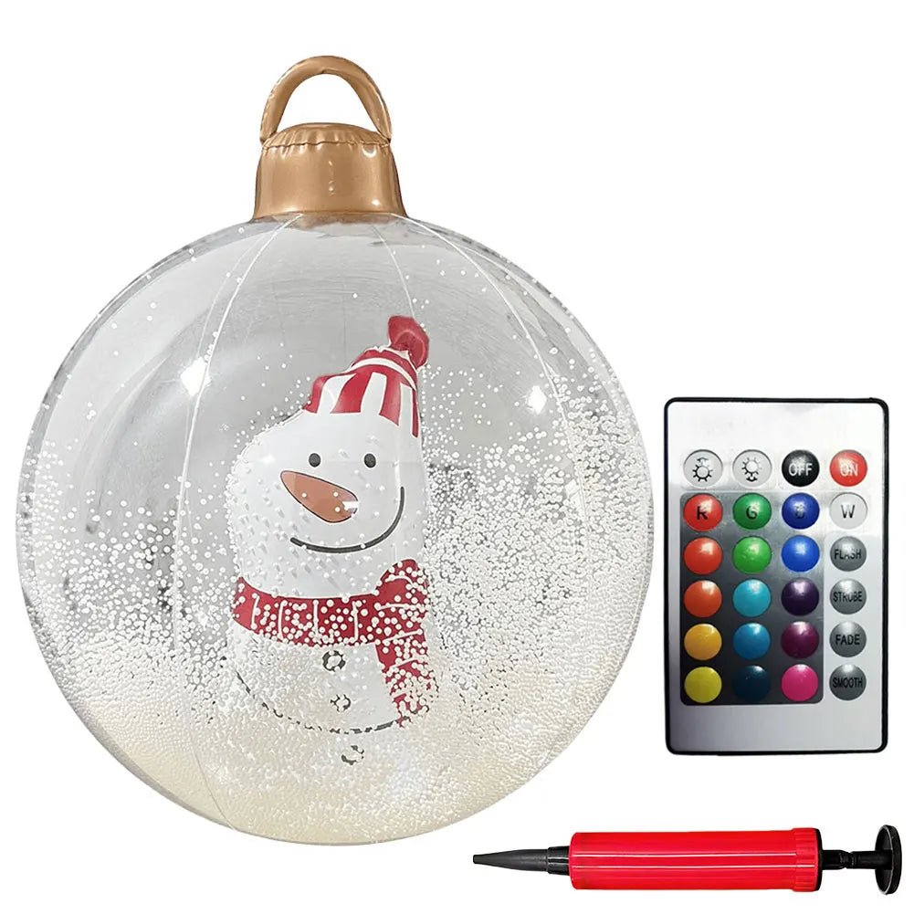 24 - Inch Giant Inflatable Light - Up Christmas Balls - Digwee
