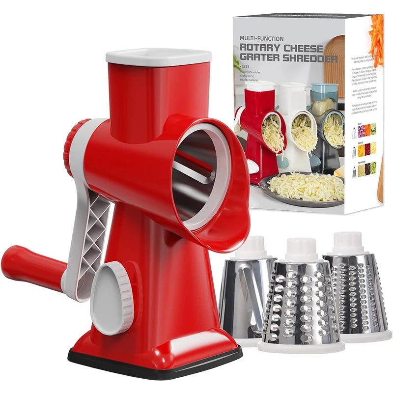 3 - in - 1 Rotary Cheese Grater - Digwee