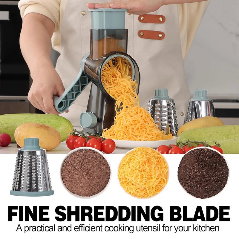3 - in - 1 Rotary Cheese Grater - Digwee