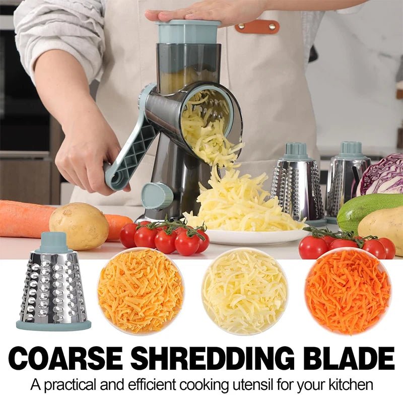 3 - in - 1 Rotary Cheese Grater - Digwee