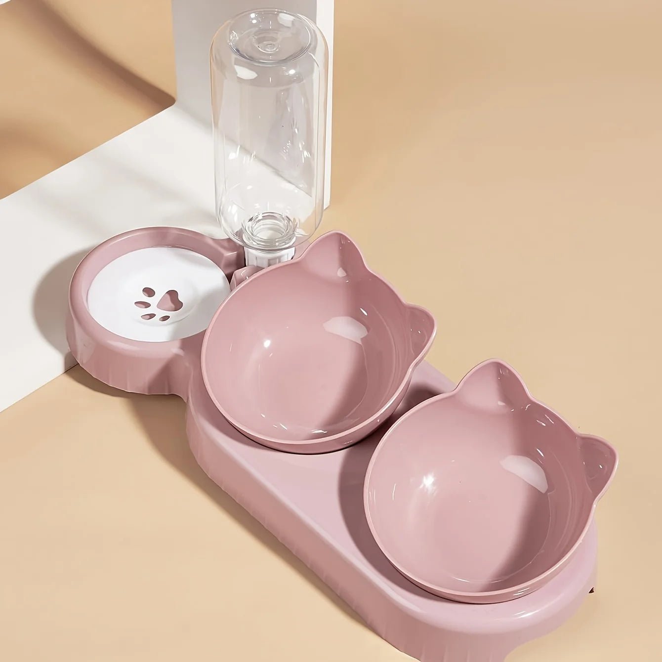 3 - in - 1 Tilted Cat Bowl Set - Digwee