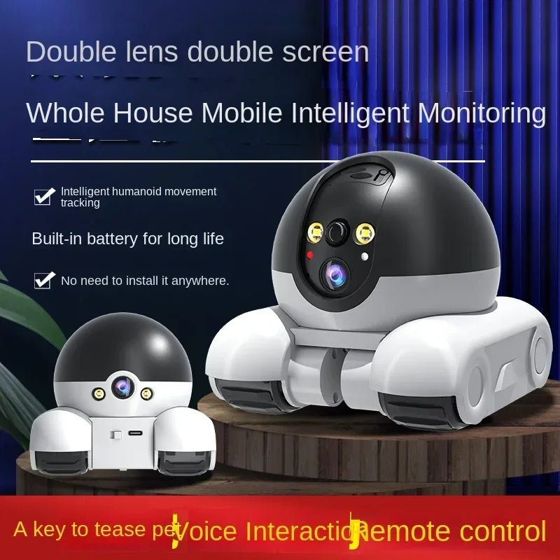 360° Pet Surveillance Robot Camera with Audio - Digwee