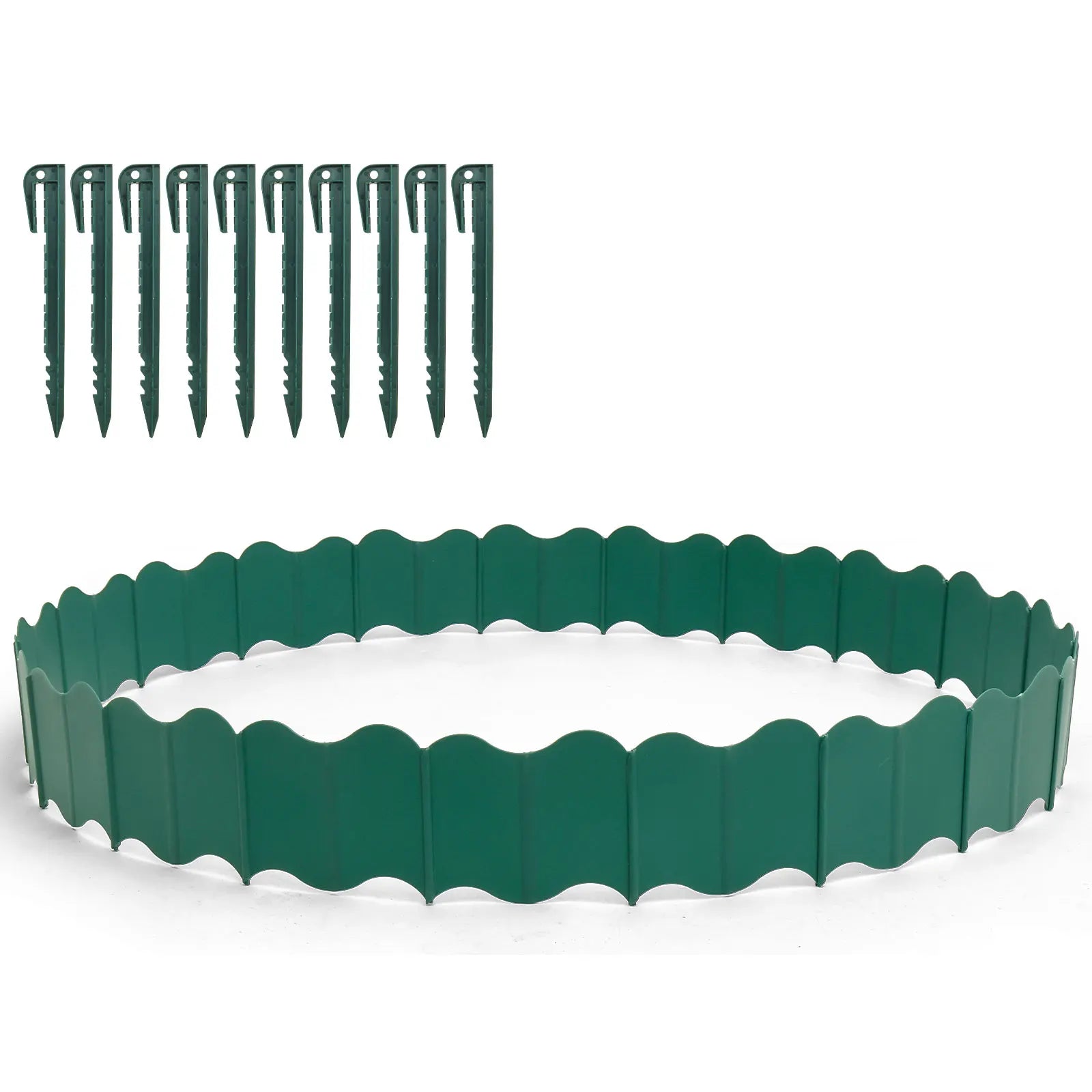 3m DIY Plastic Lawn Edging Garden Fence - Digwee