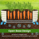 42" Round Metal Raised Garden Bed Planter - Digwee