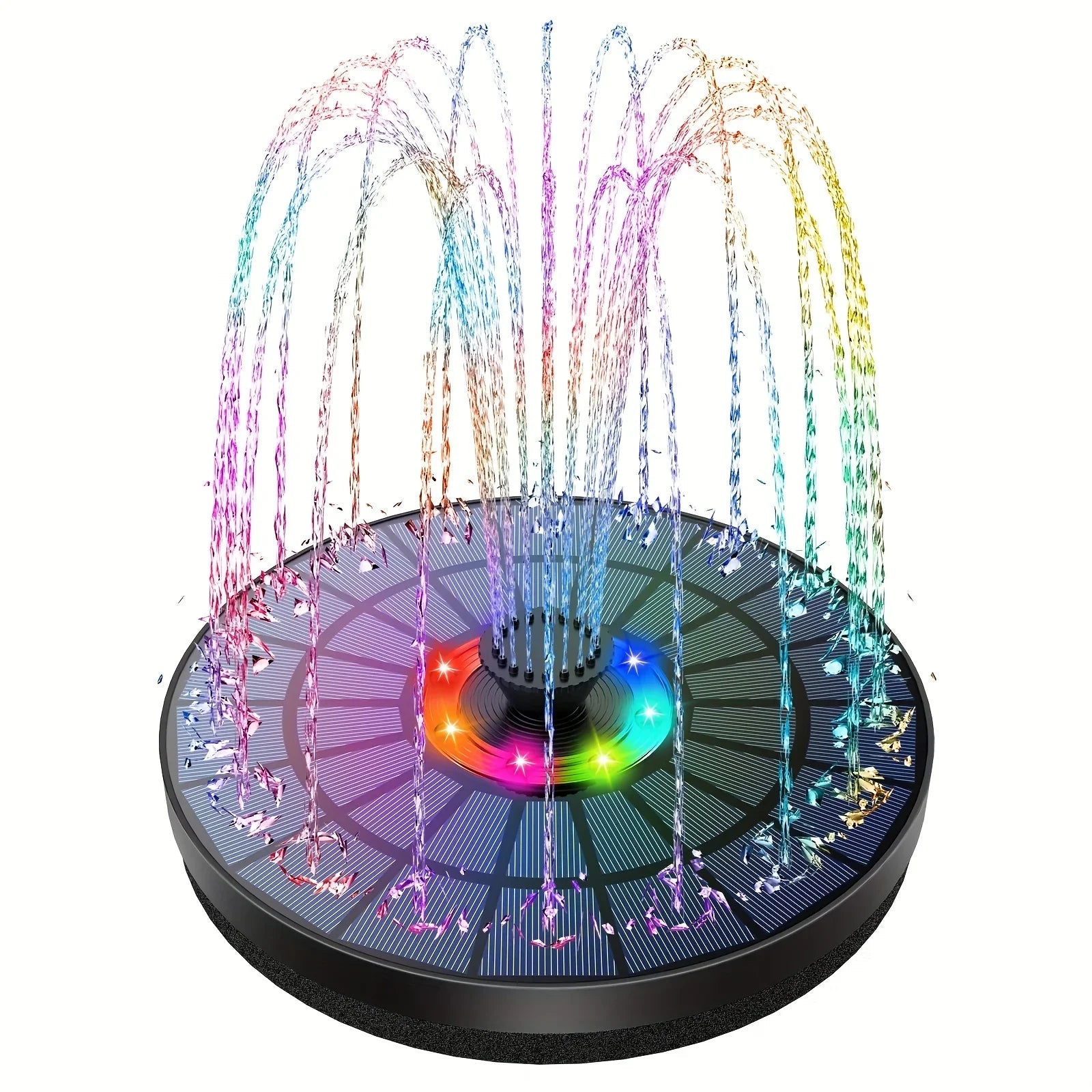 5.5W Solar Fountain Pump with LED Lights - Digwee