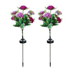 70cm Solar Carnation LED Garden Stake Lights - Digwee