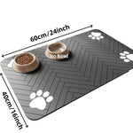 Absorbent Pet Feeding Mat with Waterproof Backing - Digwee