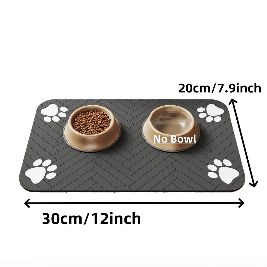 Absorbent Pet Feeding Mat with Waterproof Backing - Digwee