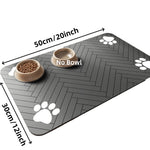 Absorbent Pet Feeding Mat with Waterproof Backing - Digwee