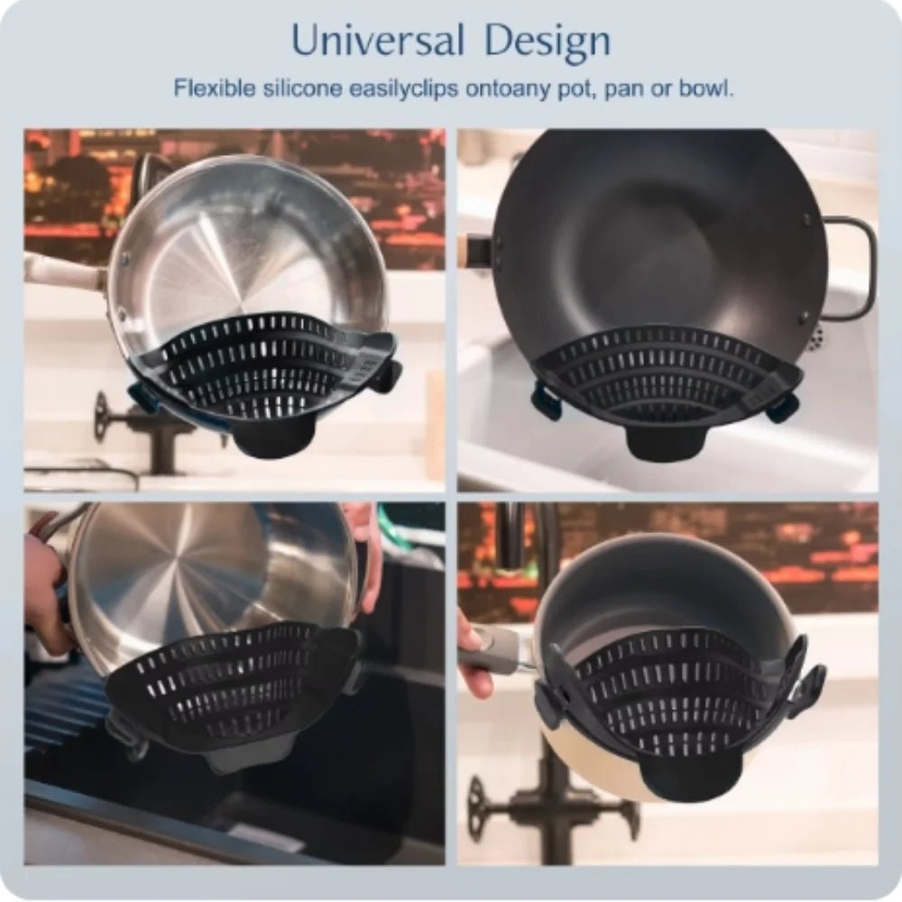 Adjustable Clip - On Pot Strainer - Digwee