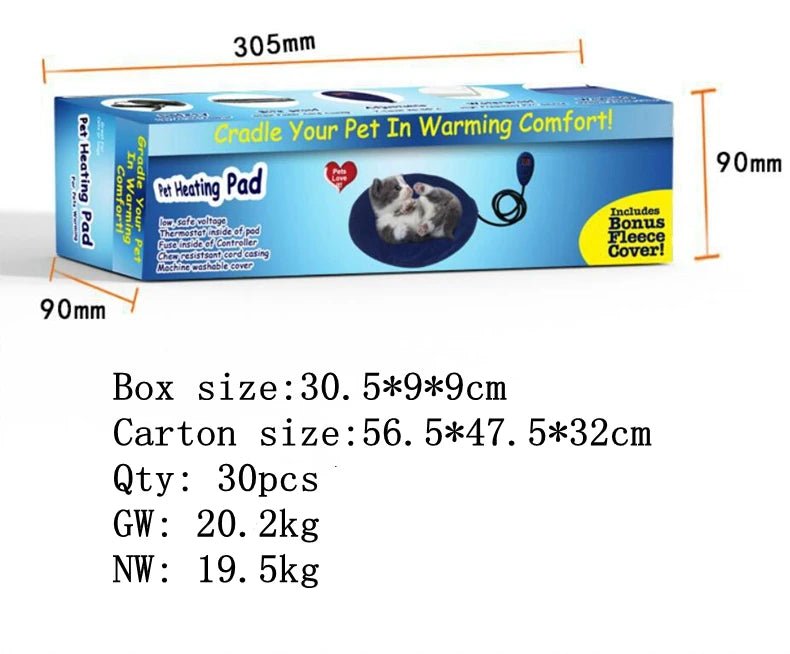 Adjustable Pet Heating Pad with Thermostat - Digwee