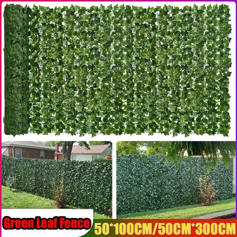 Artificial Green Leaf Privacy Fence Panel - Digwee