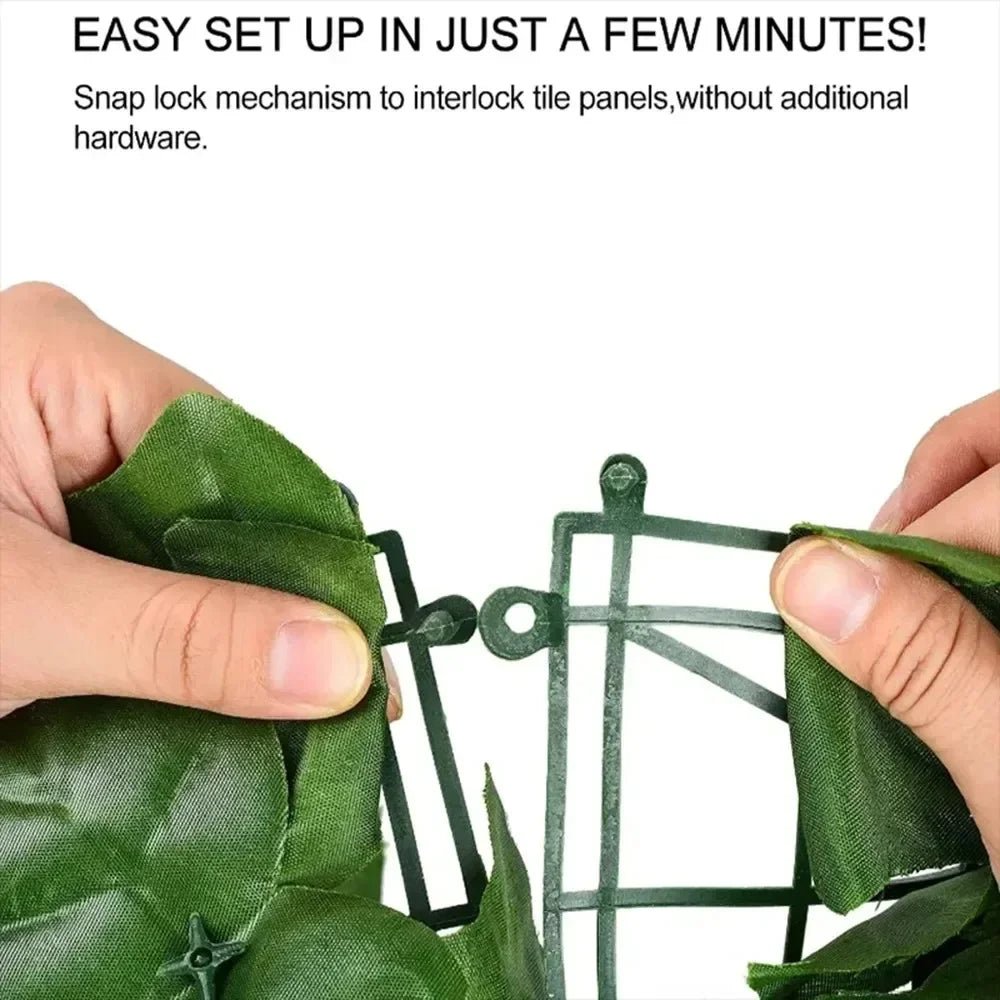 Artificial Green Leaf Privacy Fence Panel - Digwee