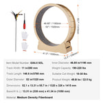 Cat Exercise Wheel — Wooden Silent Running Wheel for Indoor Cats - Digwee