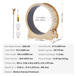 Cat Exercise Wheel — Wooden Silent Running Wheel for Indoor Cats - Digwee