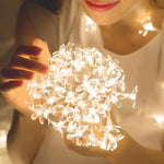 Cherry Blossom Flower Garland LED String Lights - Digwee
