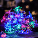 Cherry Blossom Flower Garland LED String Lights - Digwee