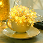 Cherry Blossom Flower Garland LED String Lights - Digwee