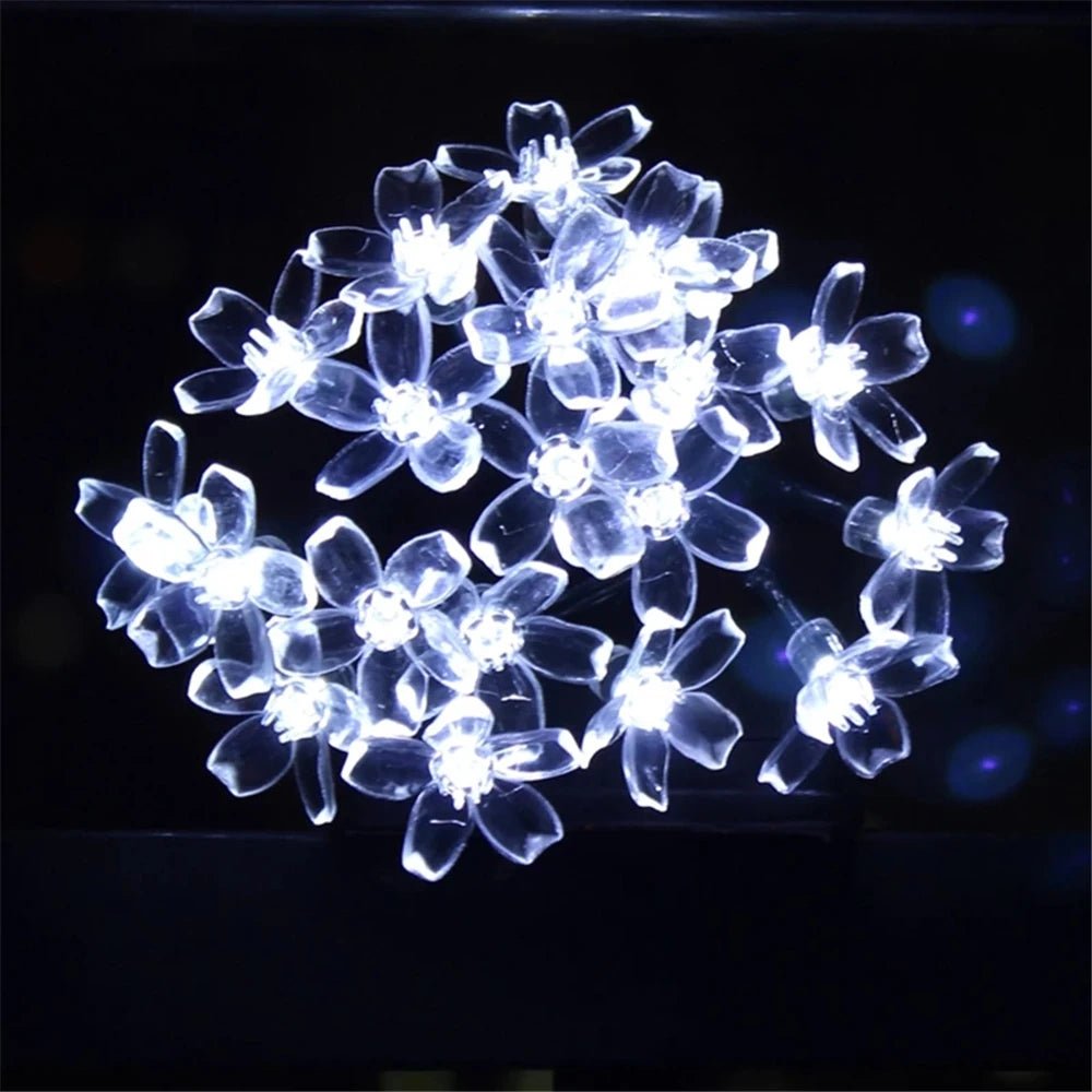 Cherry Blossom Flower Garland LED String Lights - Digwee