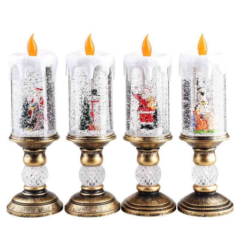 Christmas Candles, Crystal Lights, and Snowflake Decor - Digwee