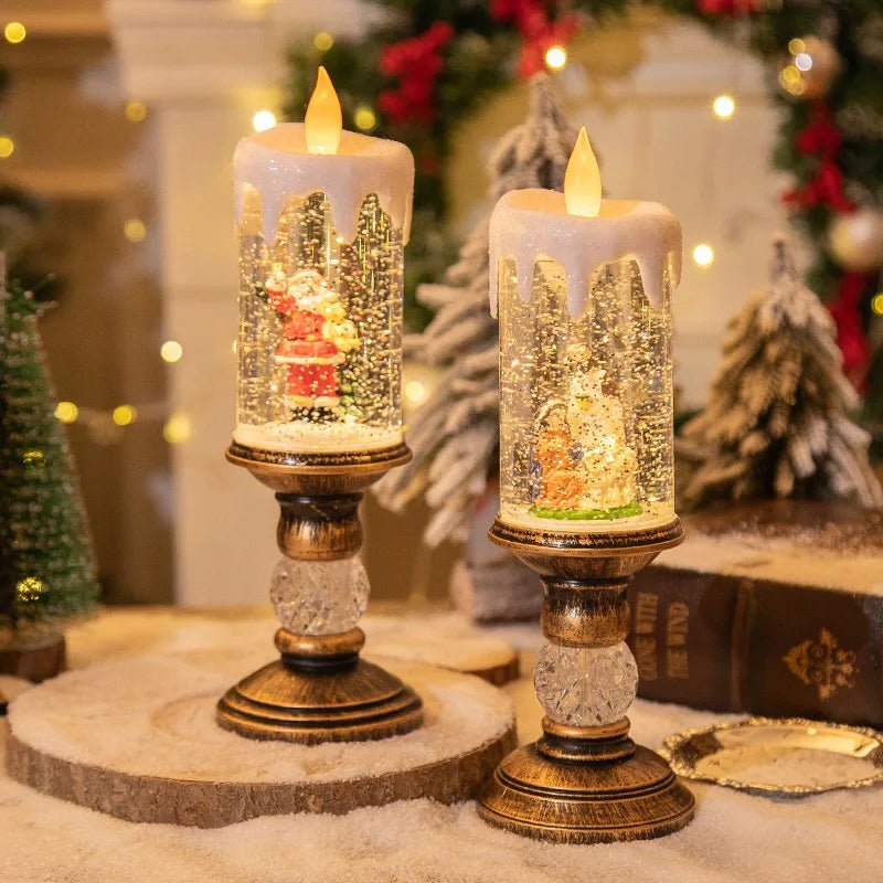 Christmas Candles, Crystal Lights, and Snowflake Decor - Digwee