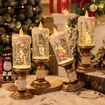 Christmas Candles, Crystal Lights, and Snowflake Decor - Digwee