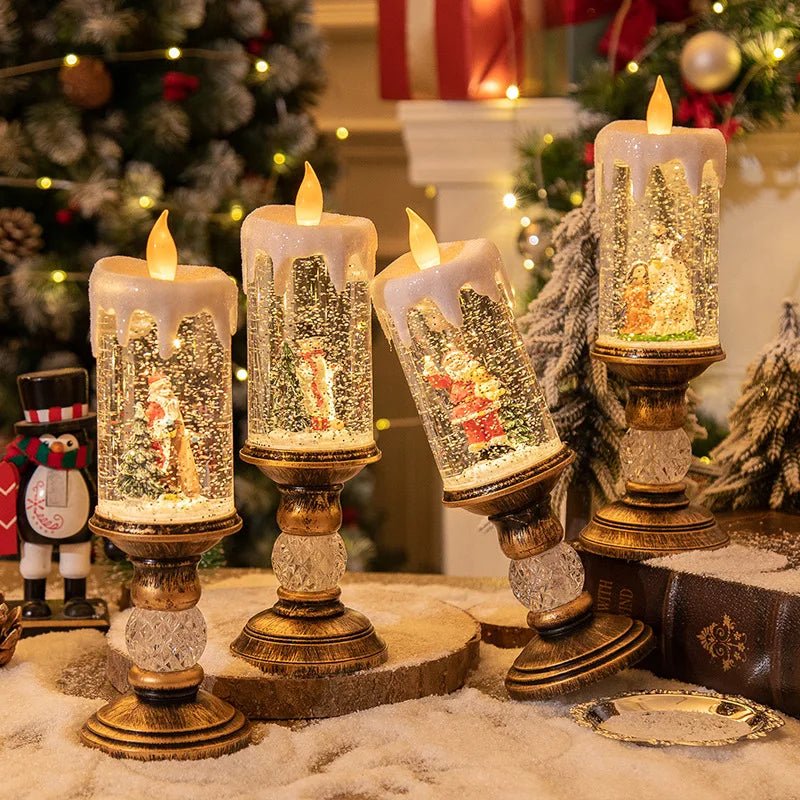 Christmas Candles, Crystal Lights, and Snowflake Decor - Digwee