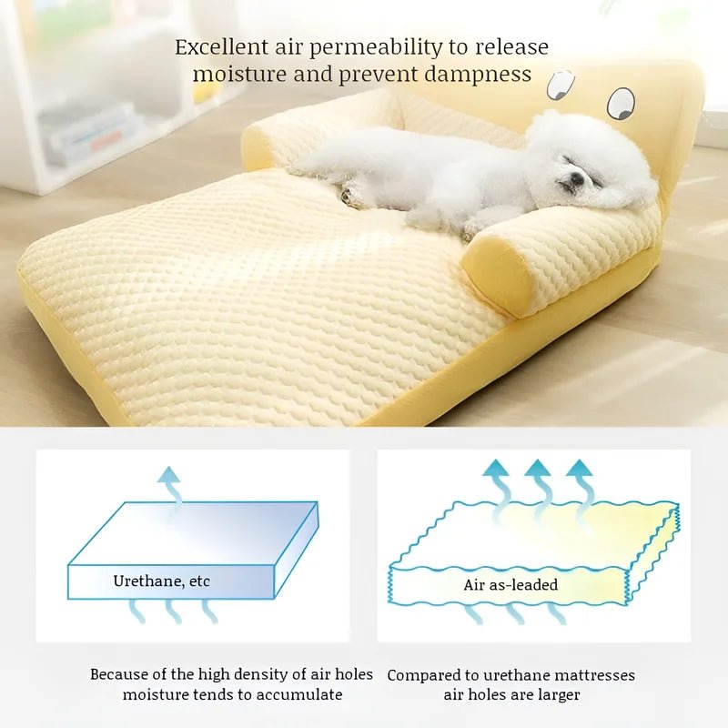 Cooling Pet Sofa Bed with Backrest Cushion - Digwee
