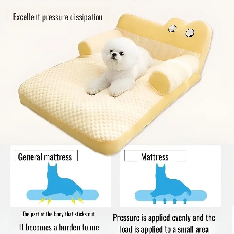 Cooling Pet Sofa Bed with Backrest Cushion - Digwee