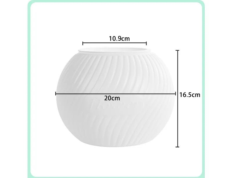 Double - Layer Self - Watering Transparent Flower Pot - Digwee