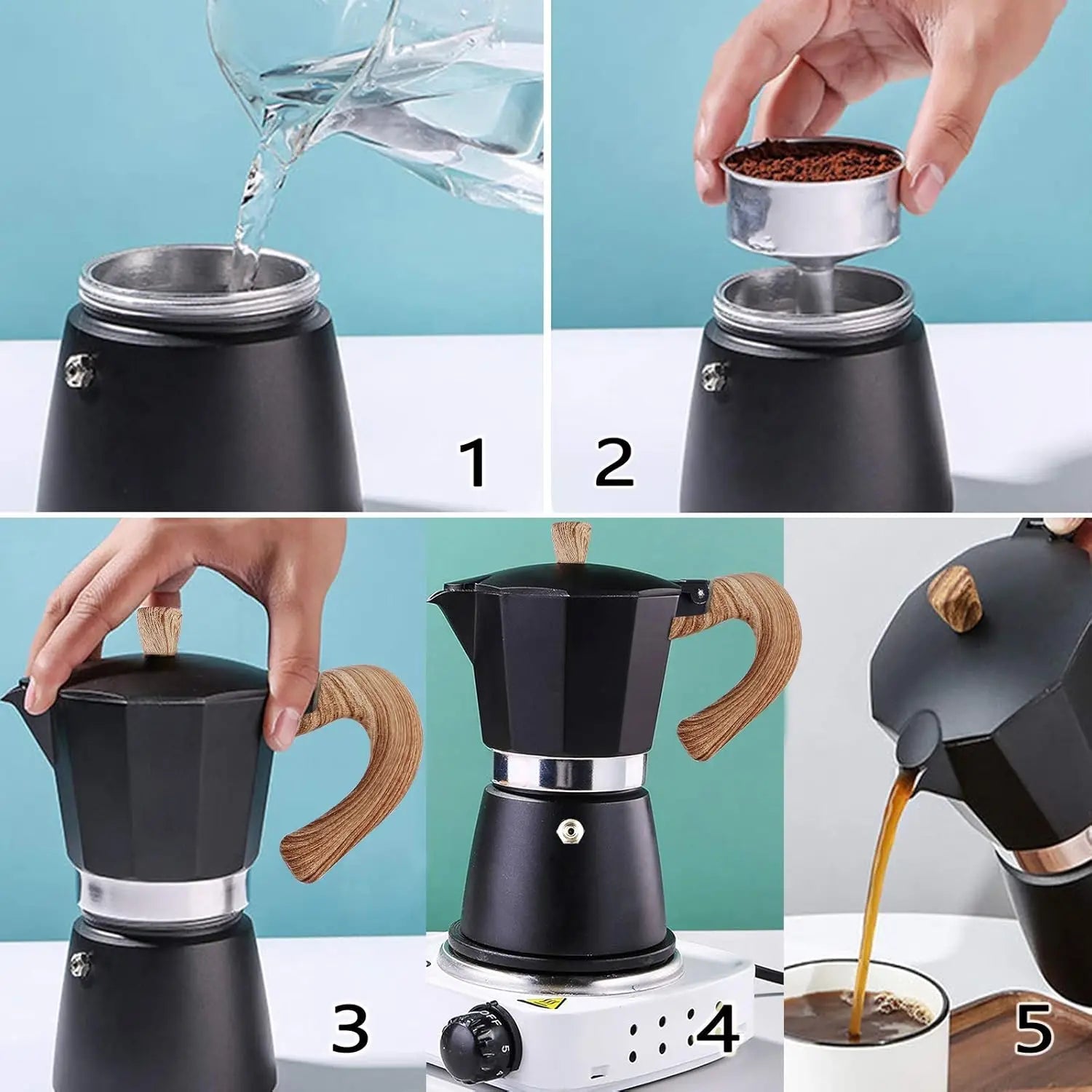 Electric Pot Espresso Maker - Digwee