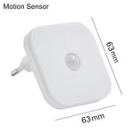 EU Plug LED Motion Sensor Night Light - Digwee