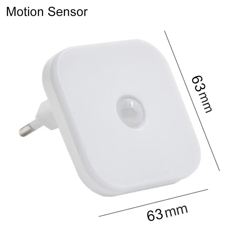 EU Plug LED Motion Sensor Night Light - Digwee