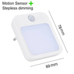 EU Plug LED Motion Sensor Night Light - Digwee