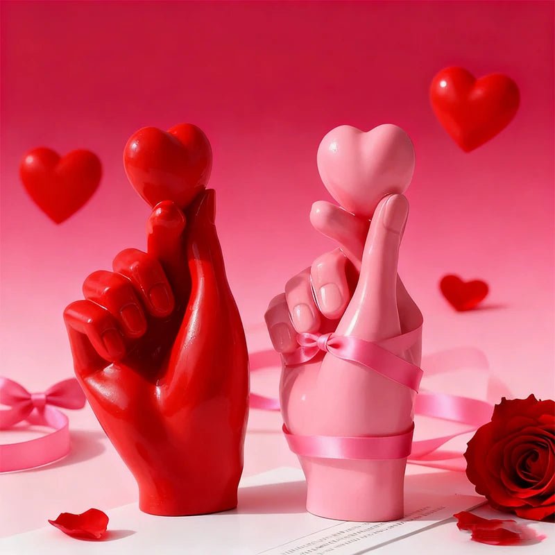 Finger Heart Candle Silicone Mold - Digwee