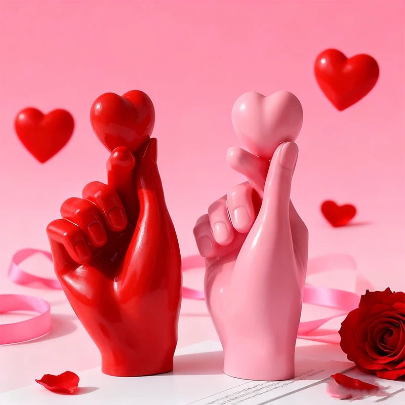 Finger Heart Candle Silicone Mold - Digwee