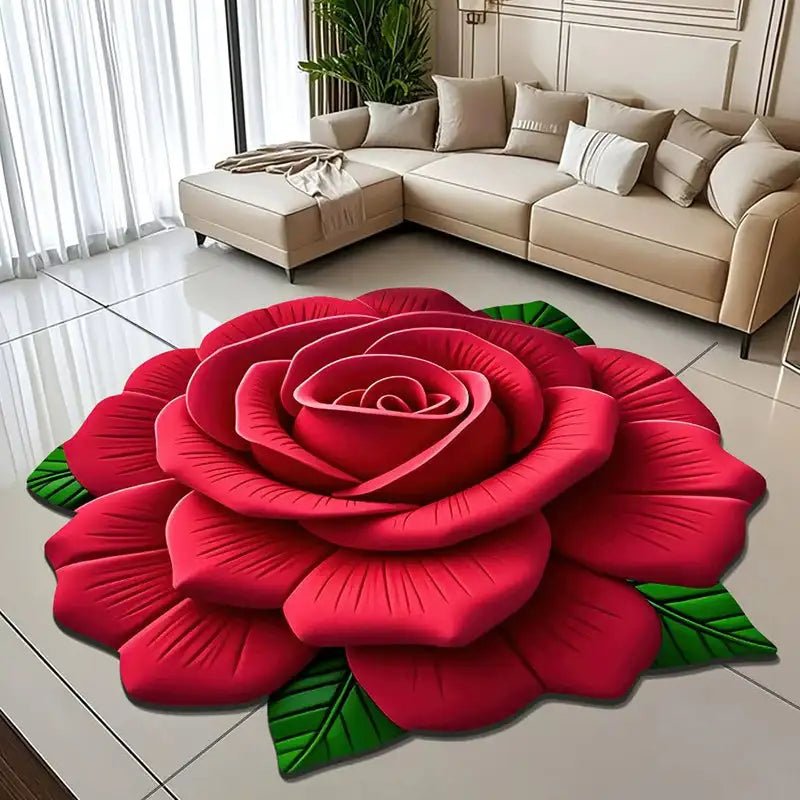 Floral Fast - Dry Anti - Slip Floor Mat - Digwee