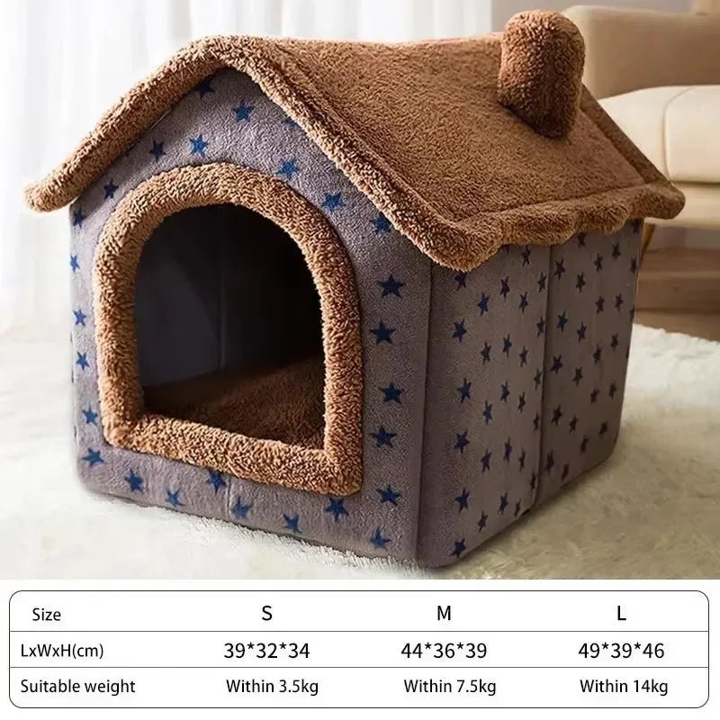 Foldable Winter Pet Cave Bed - Digwee