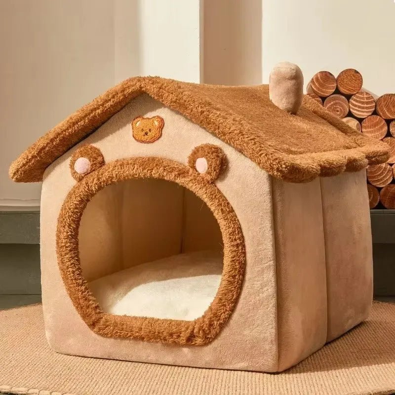 Foldable Winter Pet Cave Bed - Digwee