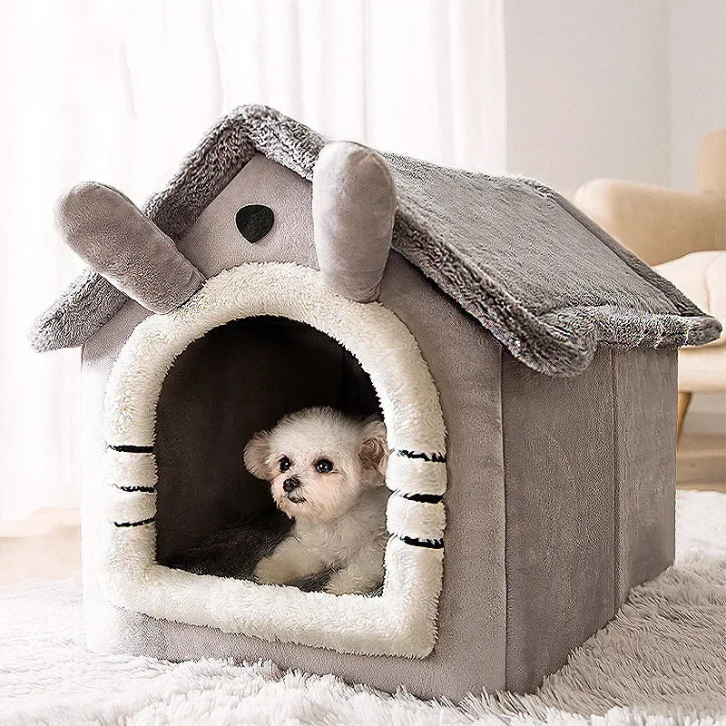 Foldable Winter Pet Cave Bed - Digwee
