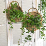 Handmade Rattan Wall - Mounted Flower Basket - Digwee