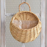 Handmade Rattan Wall - Mounted Flower Basket - Digwee
