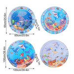 Interactive Cat Water Play Mat – Inflatable Ocean - Themed Sensory Splash Pad - Digwee