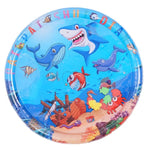 Interactive Cat Water Play Mat – Inflatable Ocean - Themed Sensory Splash Pad - Digwee