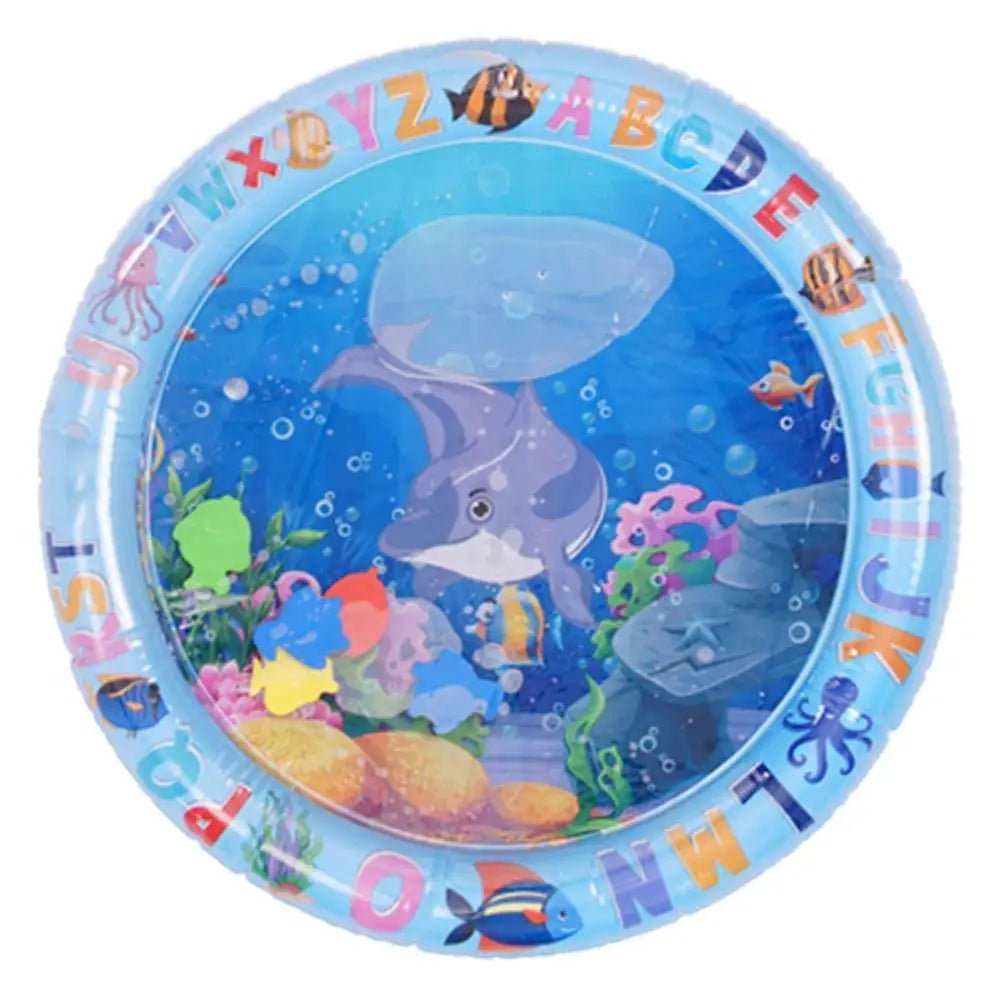 Interactive Cat Water Play Mat – Inflatable Ocean - Themed Sensory Splash Pad - Digwee