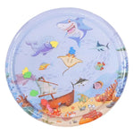 Interactive Cat Water Play Mat – Inflatable Ocean - Themed Sensory Splash Pad - Digwee