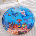 Interactive Cat Water Play Mat – Inflatable Ocean - Themed Sensory Splash Pad - Digwee