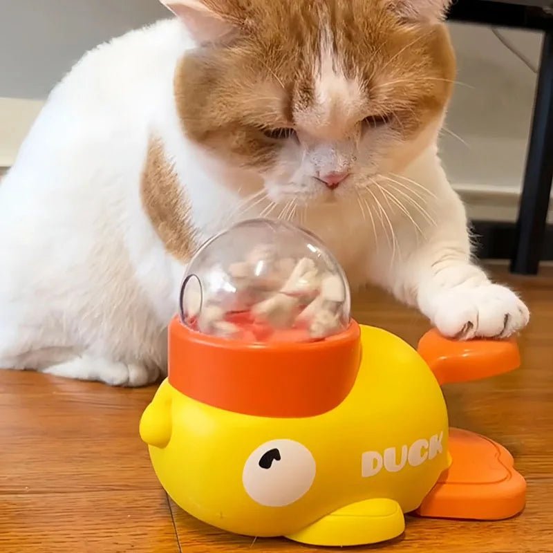 Interactive Duck - Shaped Pet Feeder Toy - Digwee